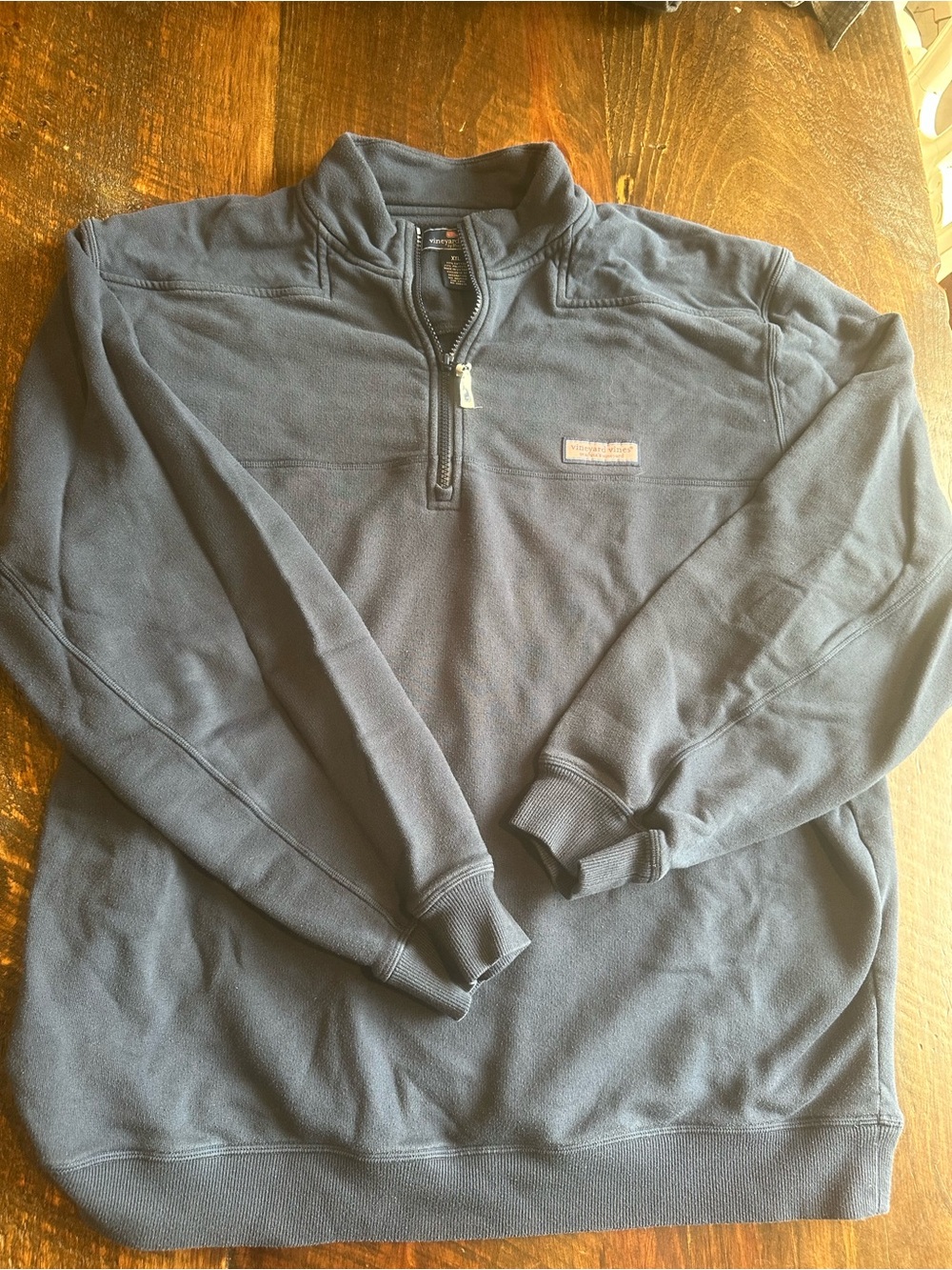 Men's VINEYARD VINES Navy Quarter-Zip Pullover Sweater